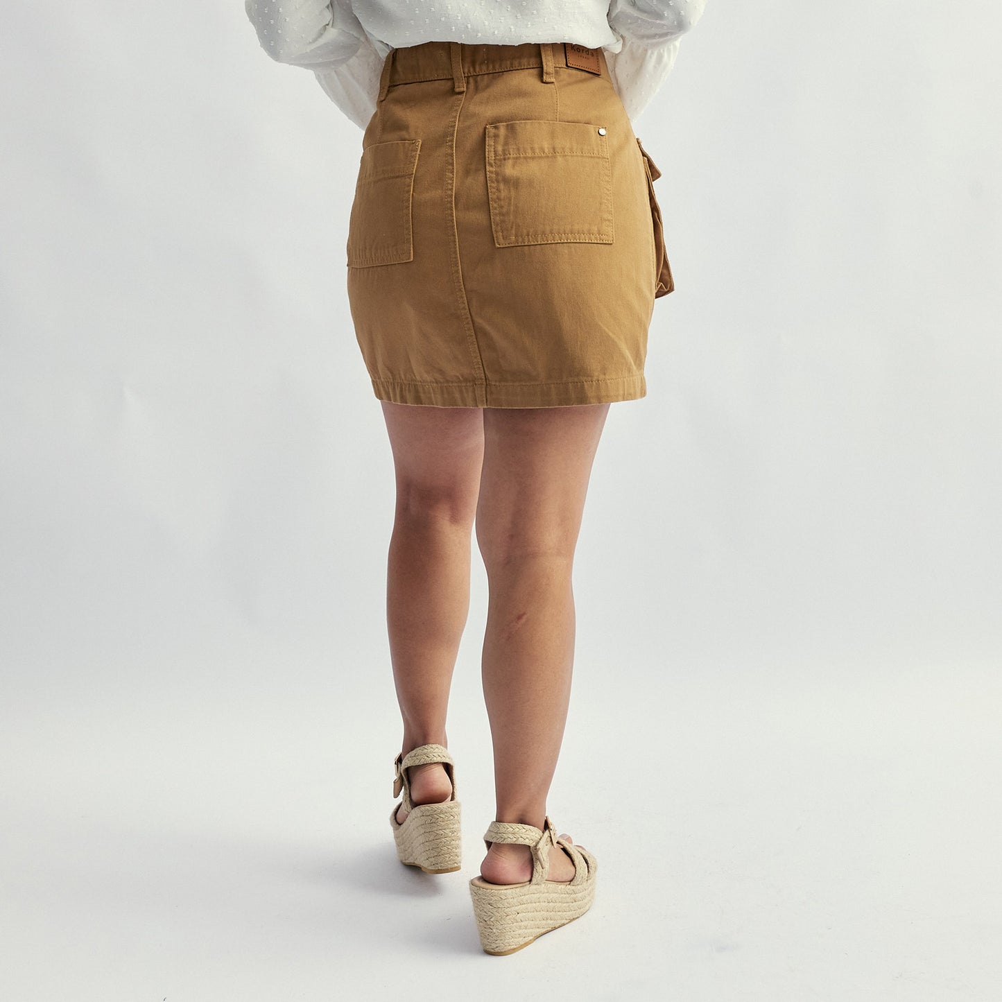 Falda Cargo Camel