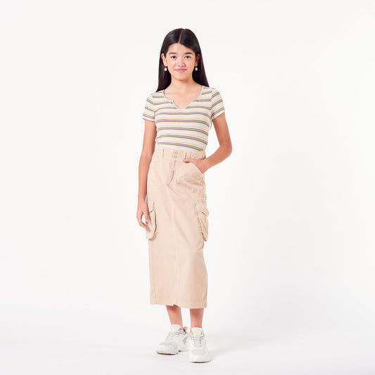 Falda Emily Beige