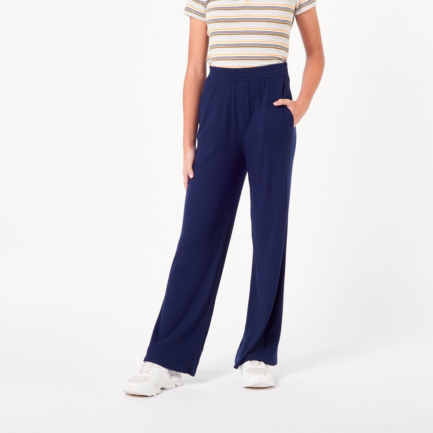 Pantalon New Culotte Flare Azul