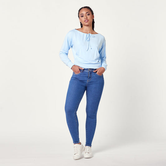 Polera Raven Celeste