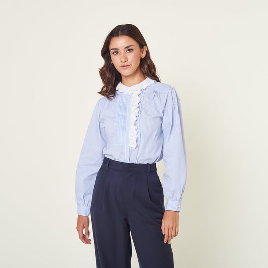 Blusa Africa Celeste