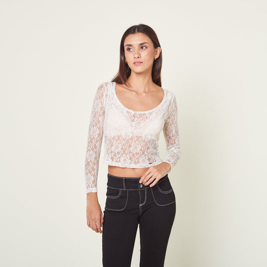 Blusa Aymara Blanco
