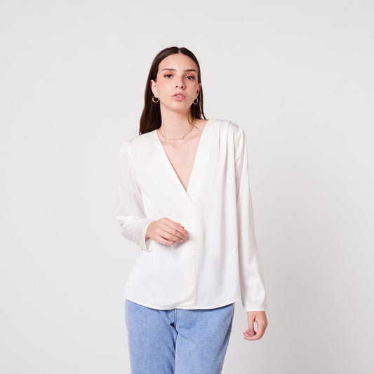 Blusa Camelia Hueso