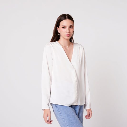 Blusa Camelia Hueso