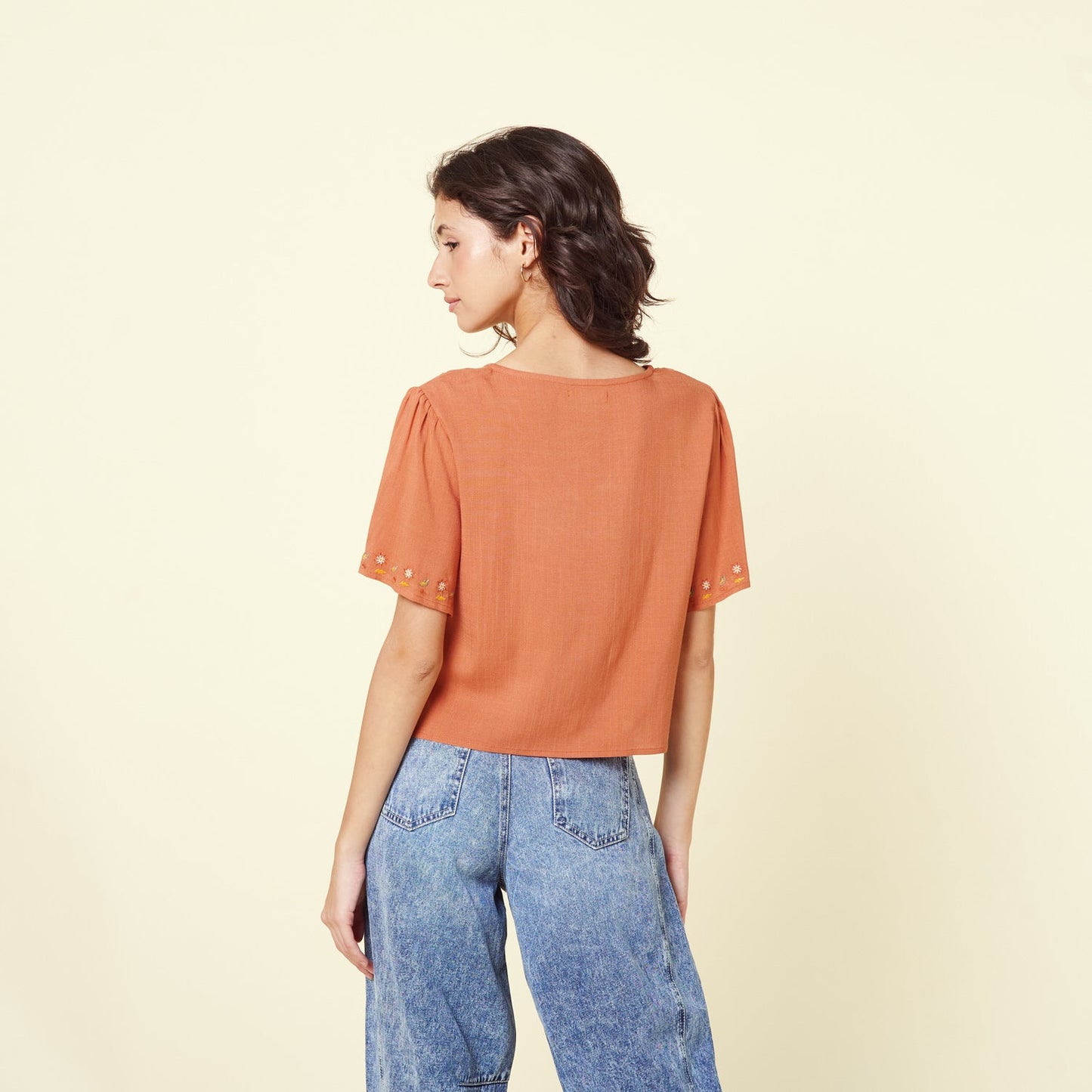 Blusa Enza Terracota
