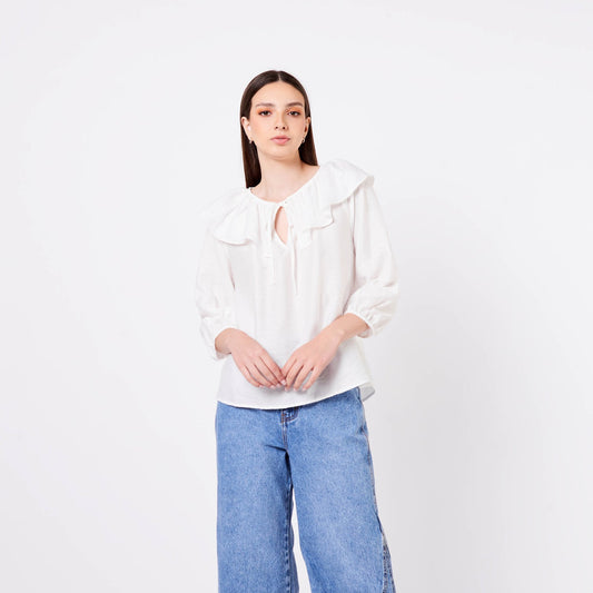 Blusa Ignacia Hueso