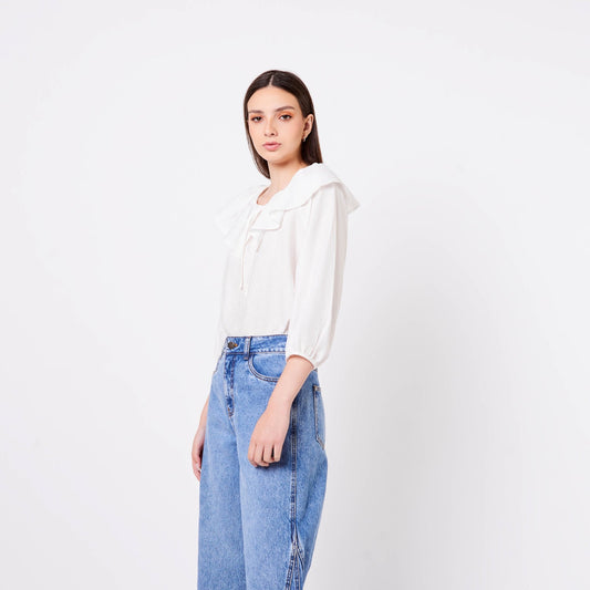 Blusa Ignacia Hueso