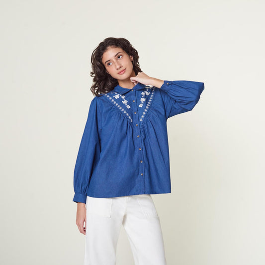 Blusa Jade Azul