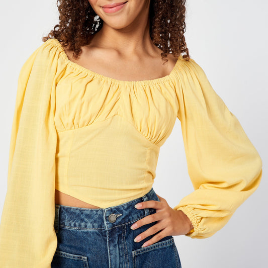 Blusa Lauren Amarillo