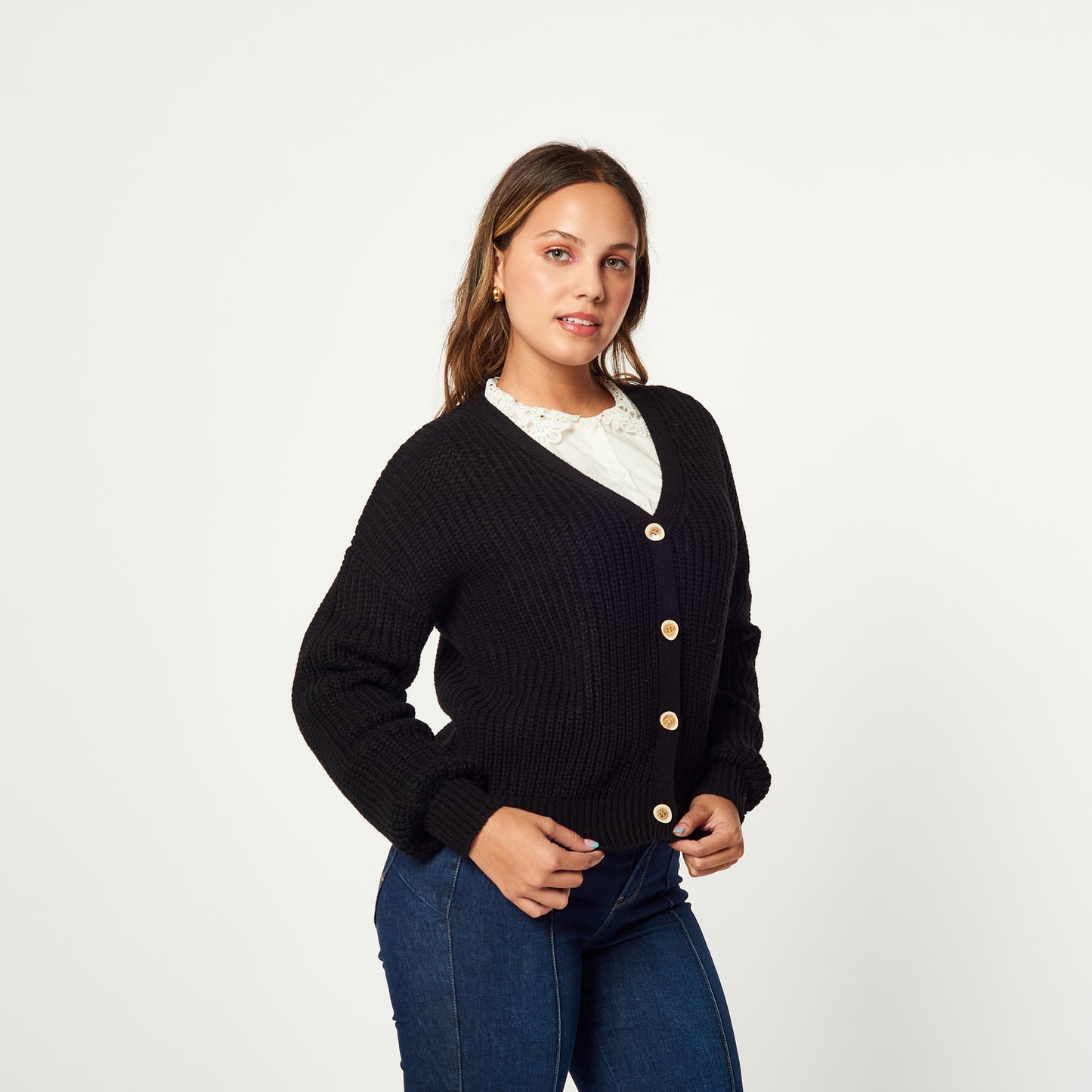 Cardigan Marina Negro