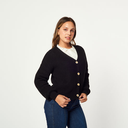 Cardigan Marina Negro