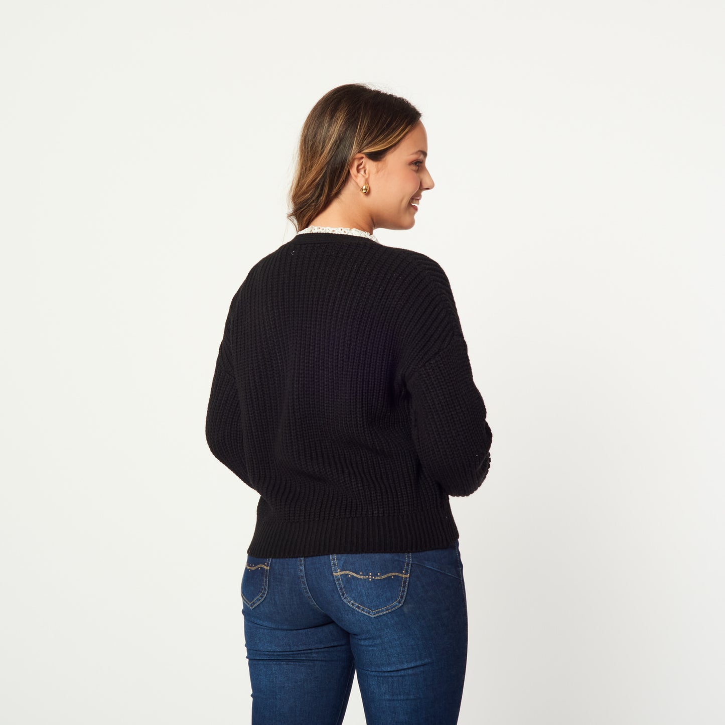 Cardigan Marina Negro