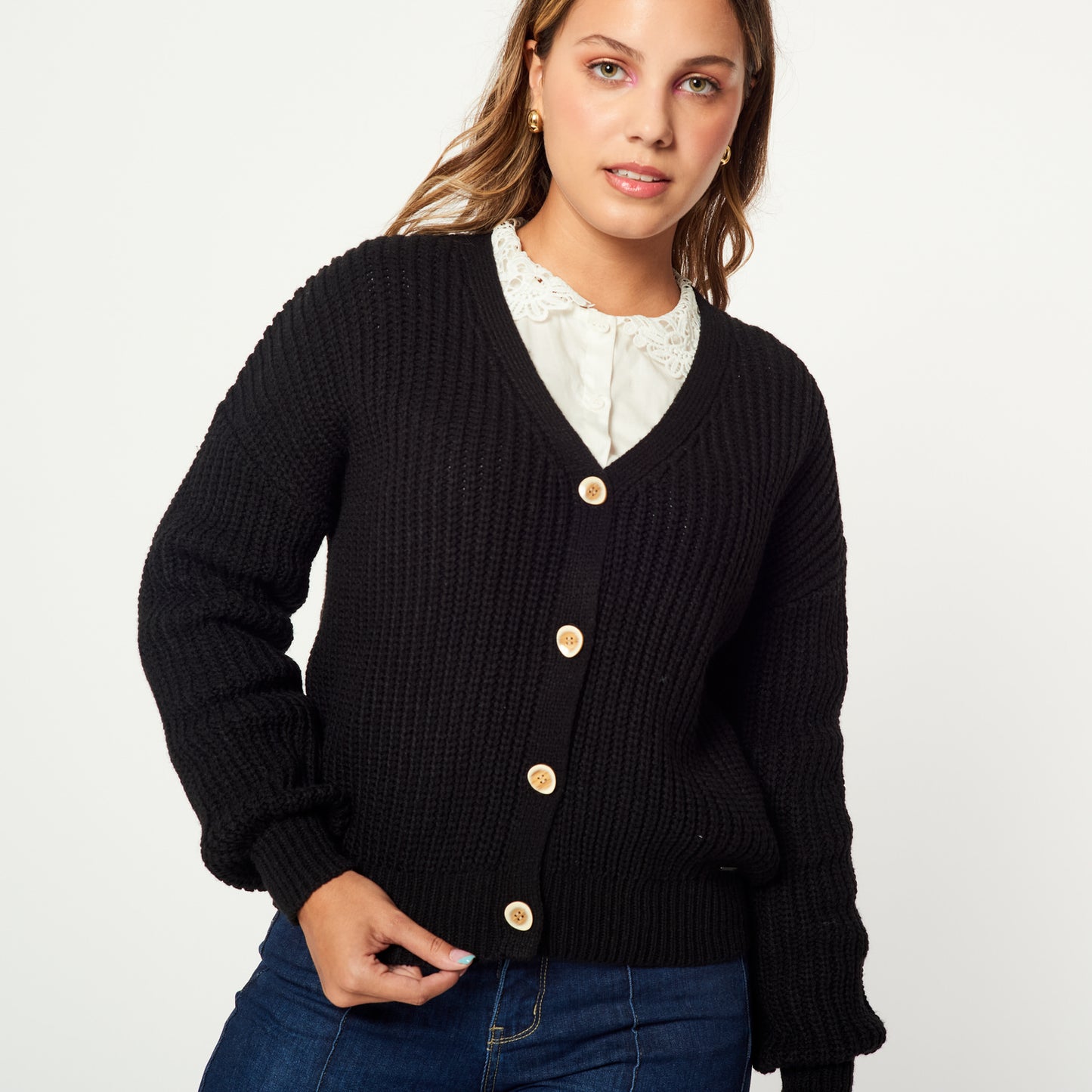 Cardigan Marina Negro