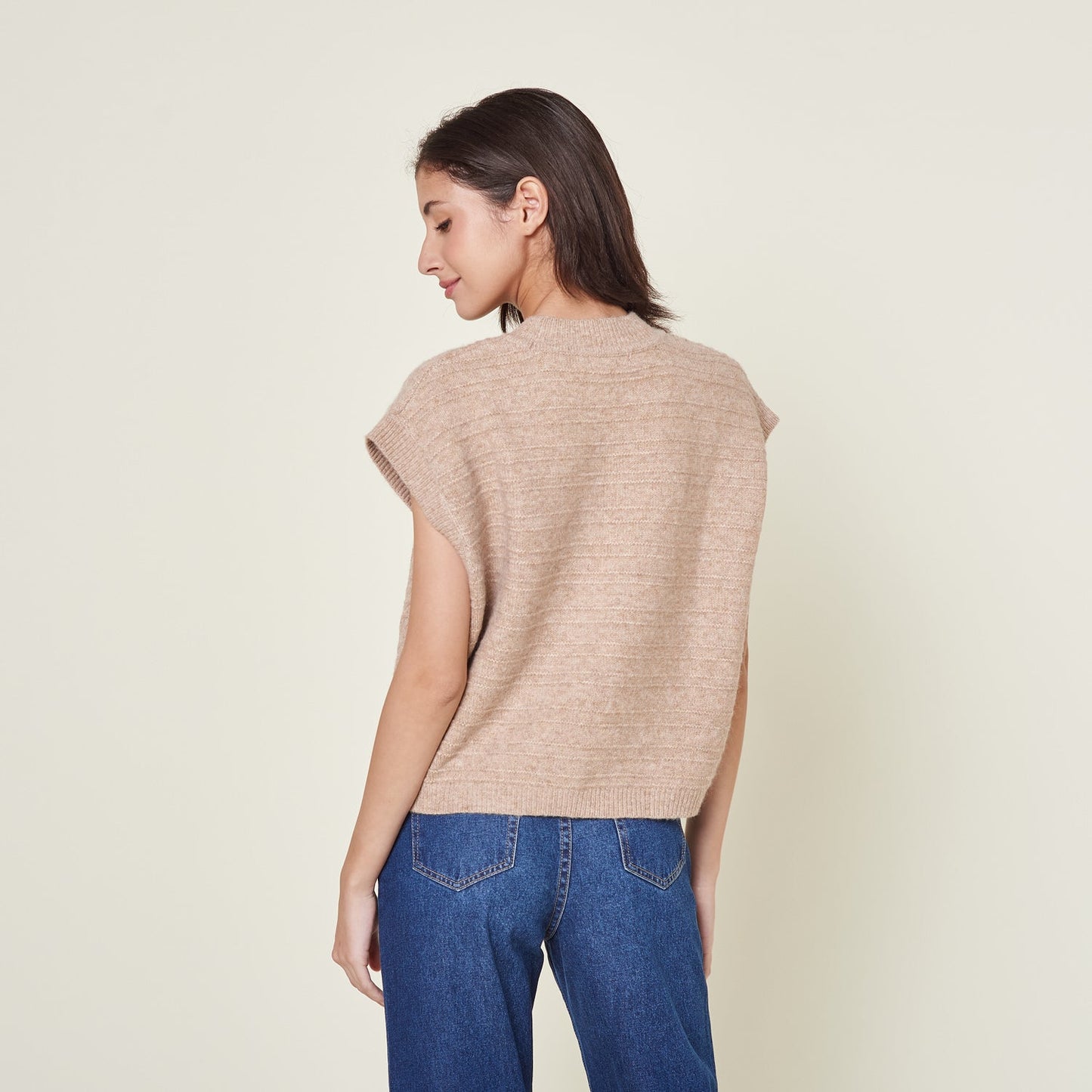 Chaleco Agatha Camel