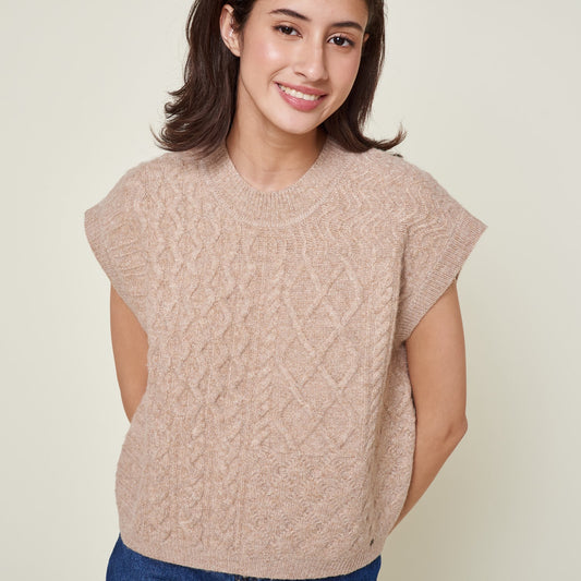 Chaleco Agatha Camel