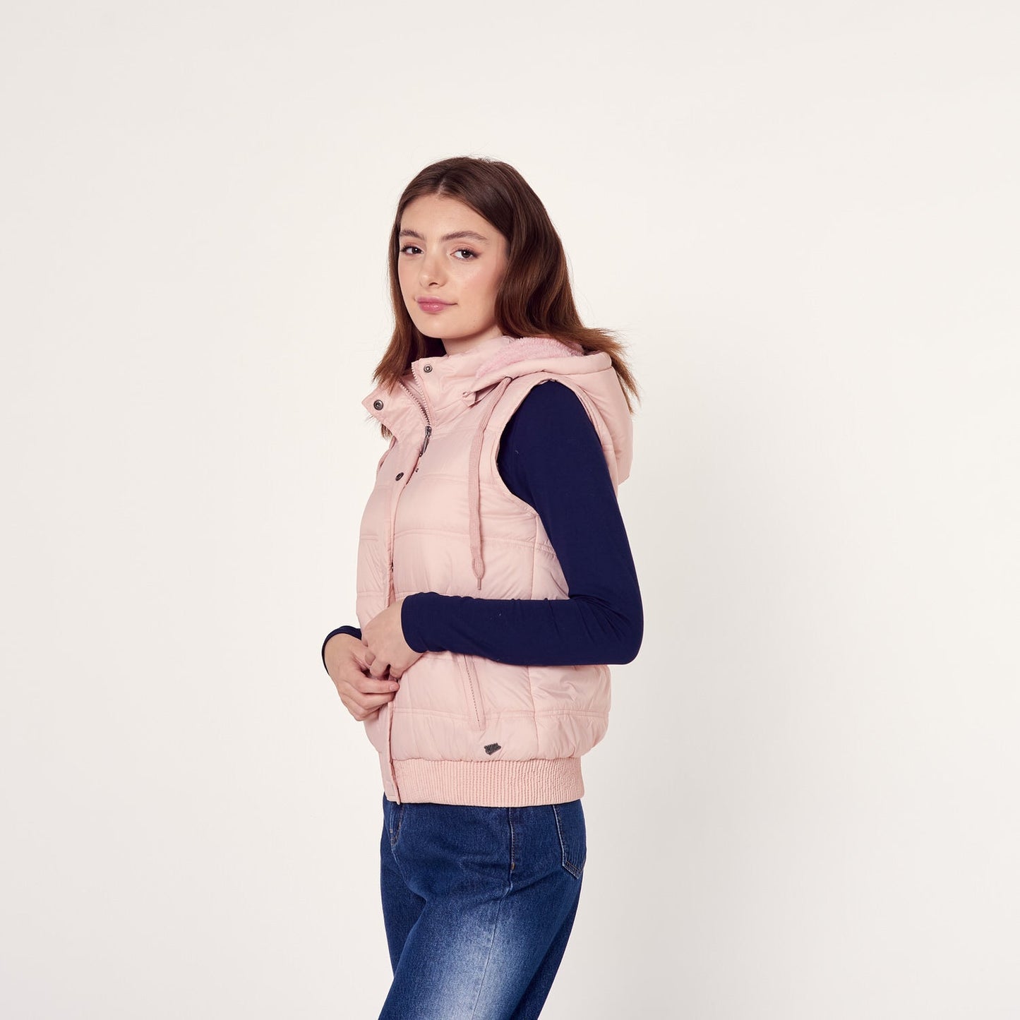 Chaleco Fur Rosado
