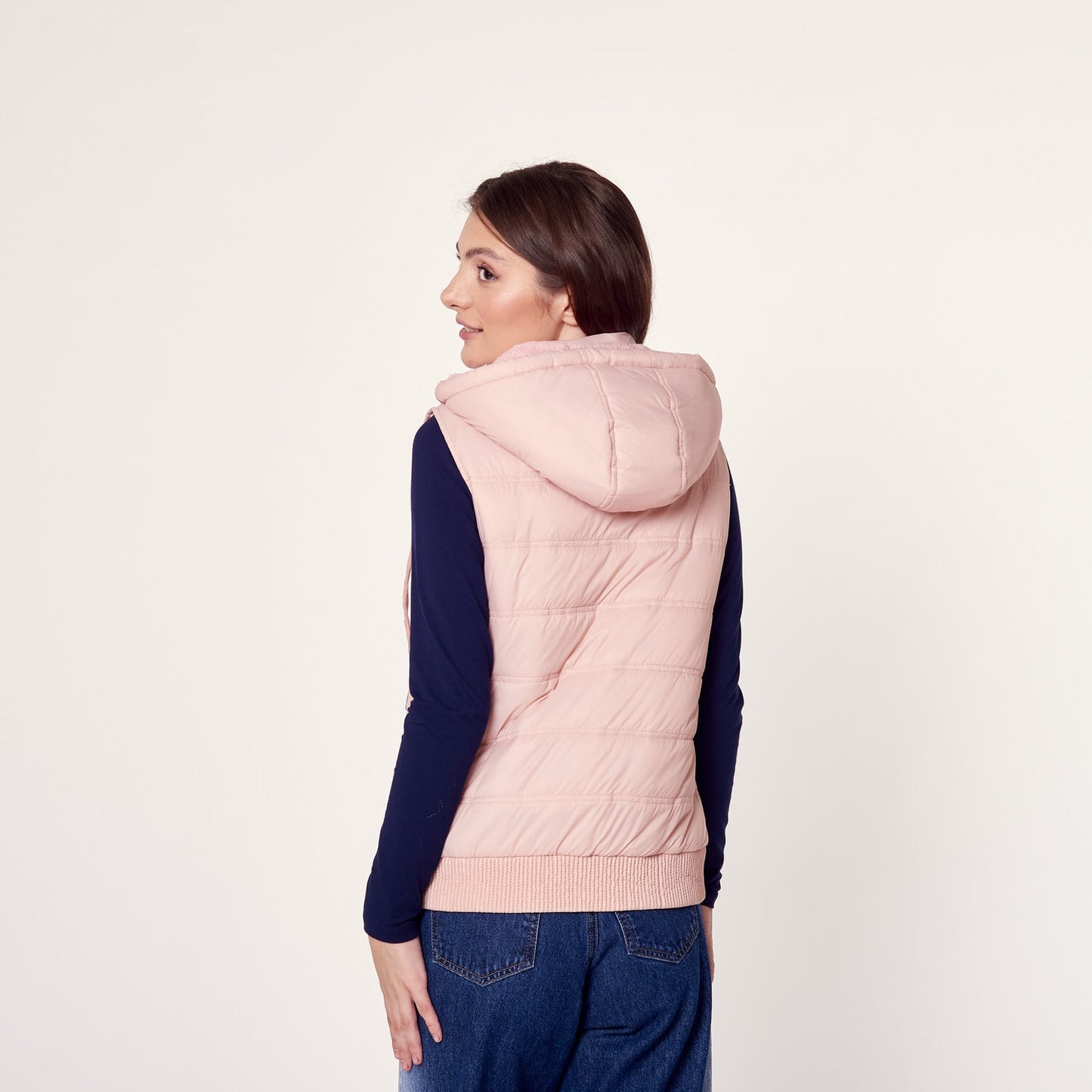 Chaleco Fur Rosado