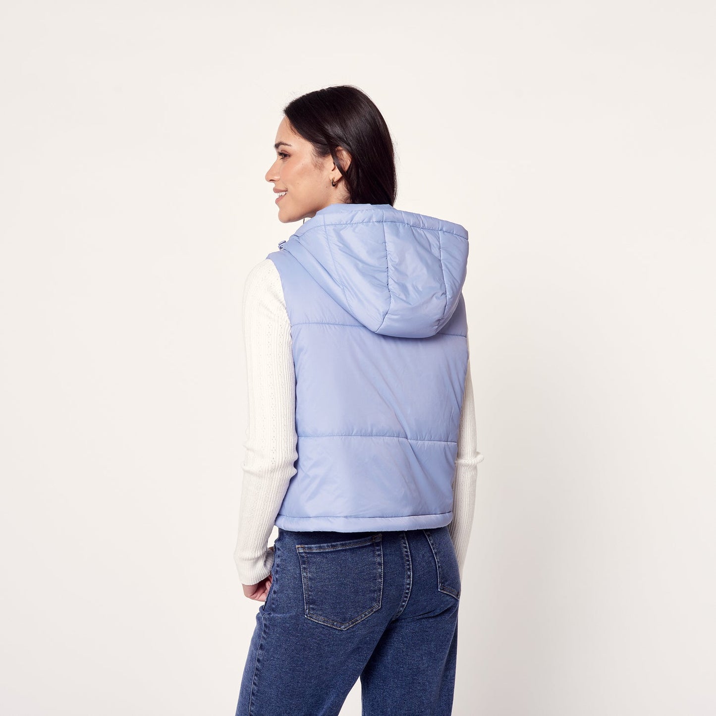 Chaleco Revers Celeste