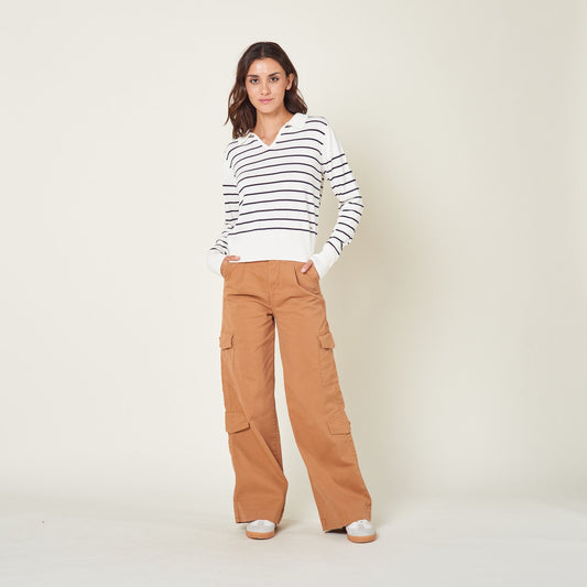 Chompa Preppy Hueso
