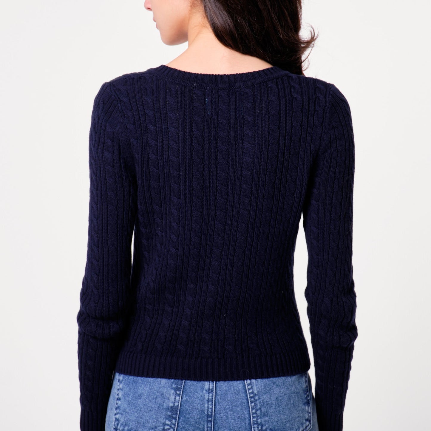 Chompa Trenza Azul