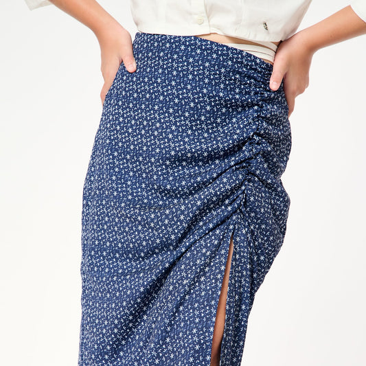 Falda Abertura Print