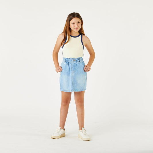 Falda Basic Celeste
