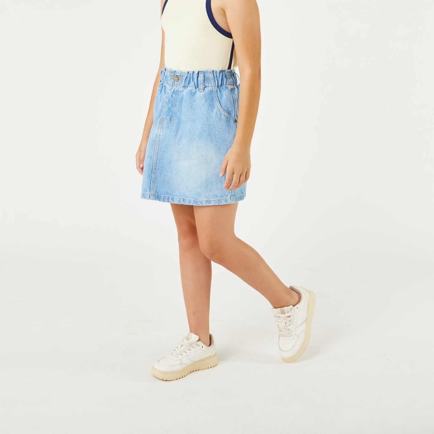 Falda Basic Celeste