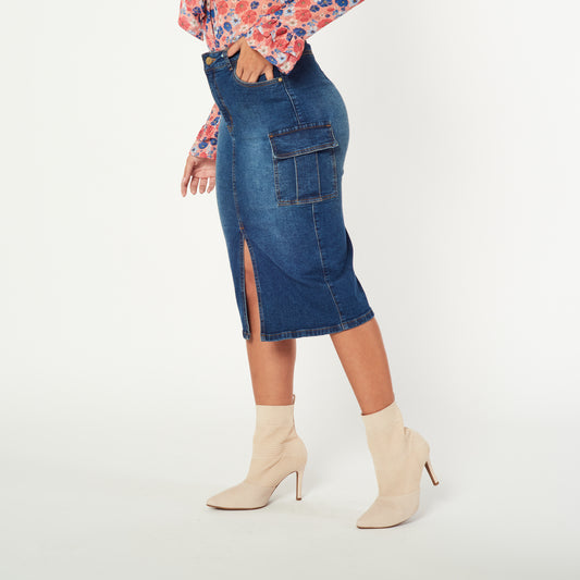 Falda Cecilia Azul
