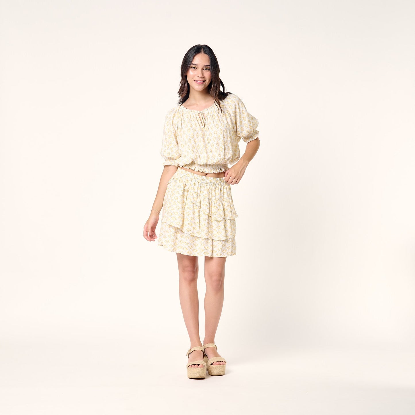 Falda Floral Print