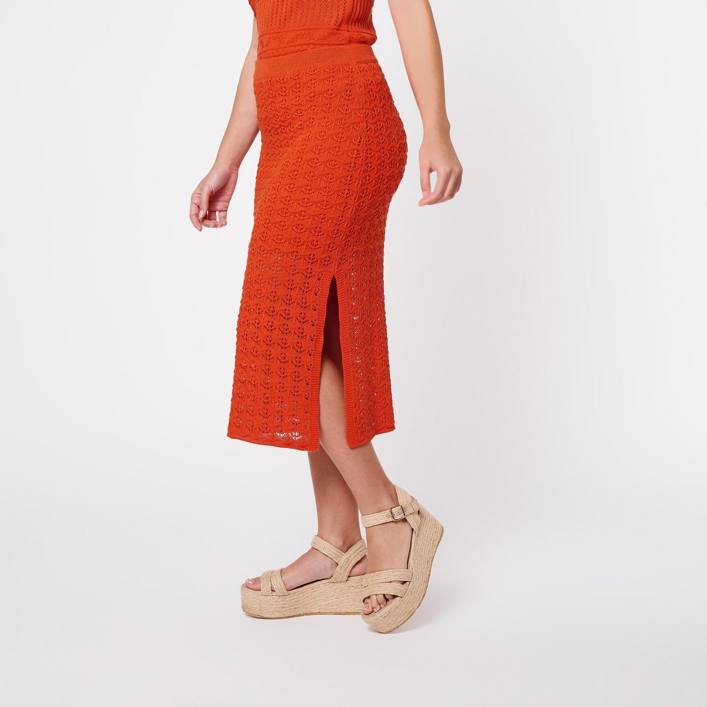 Falda Hilo Luana Terracota