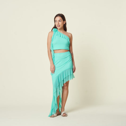 Falda India Aqua