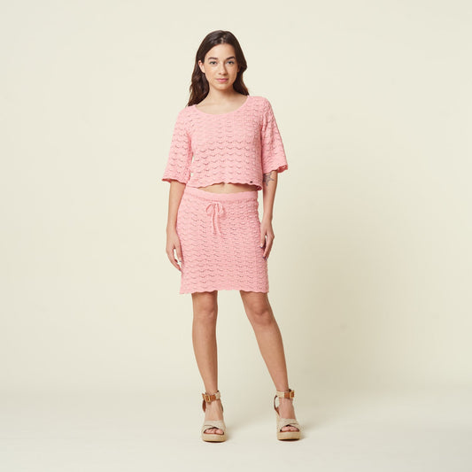 Falda Lola Rosado