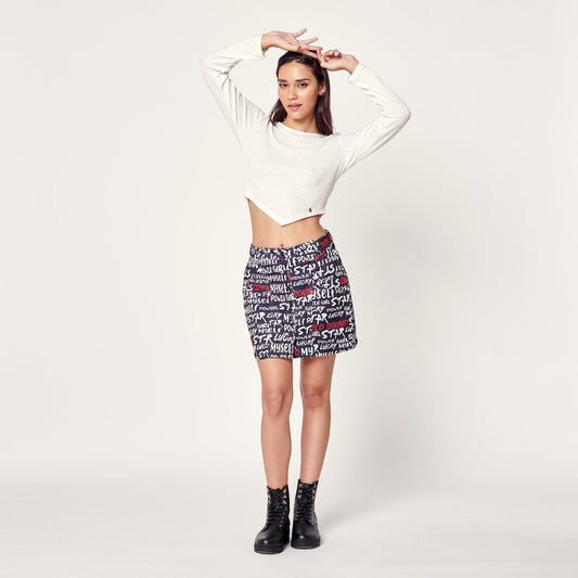 Falda New Botones Print