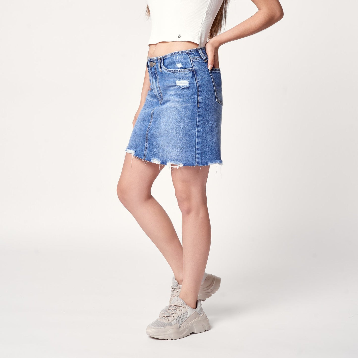 Falda Pia Azul