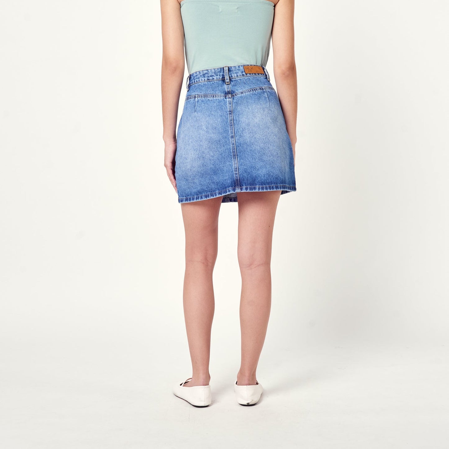 Falda Pliegue Azul