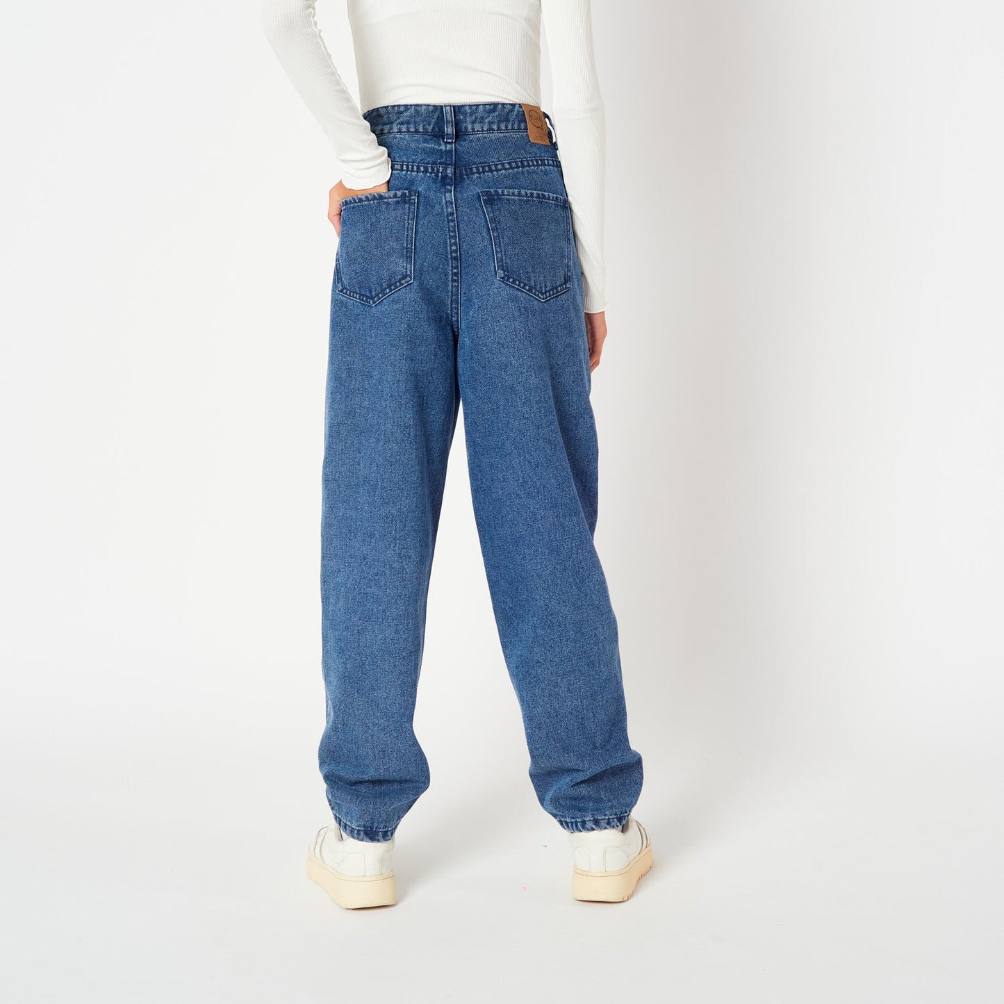 Jean Floral Azul