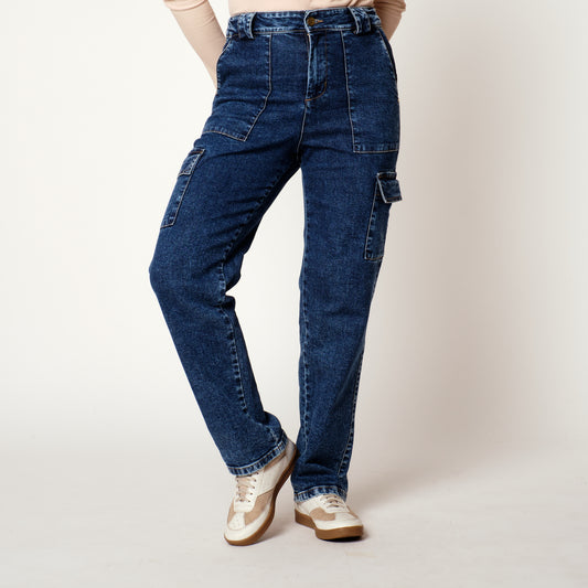 Jean Urban Push Up Azul