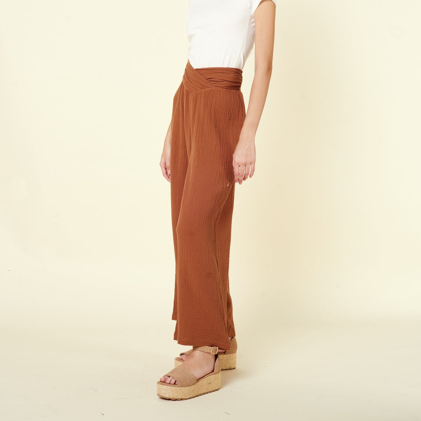 Pantalon Emilia Marron