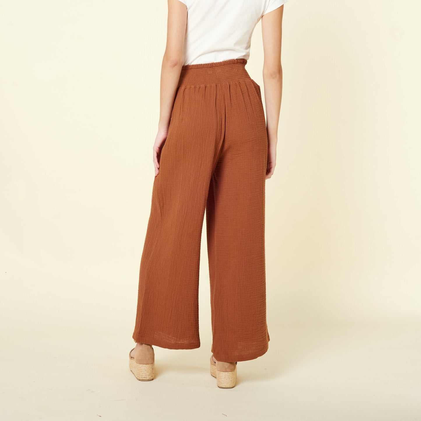 Pantalon Emilia Marron