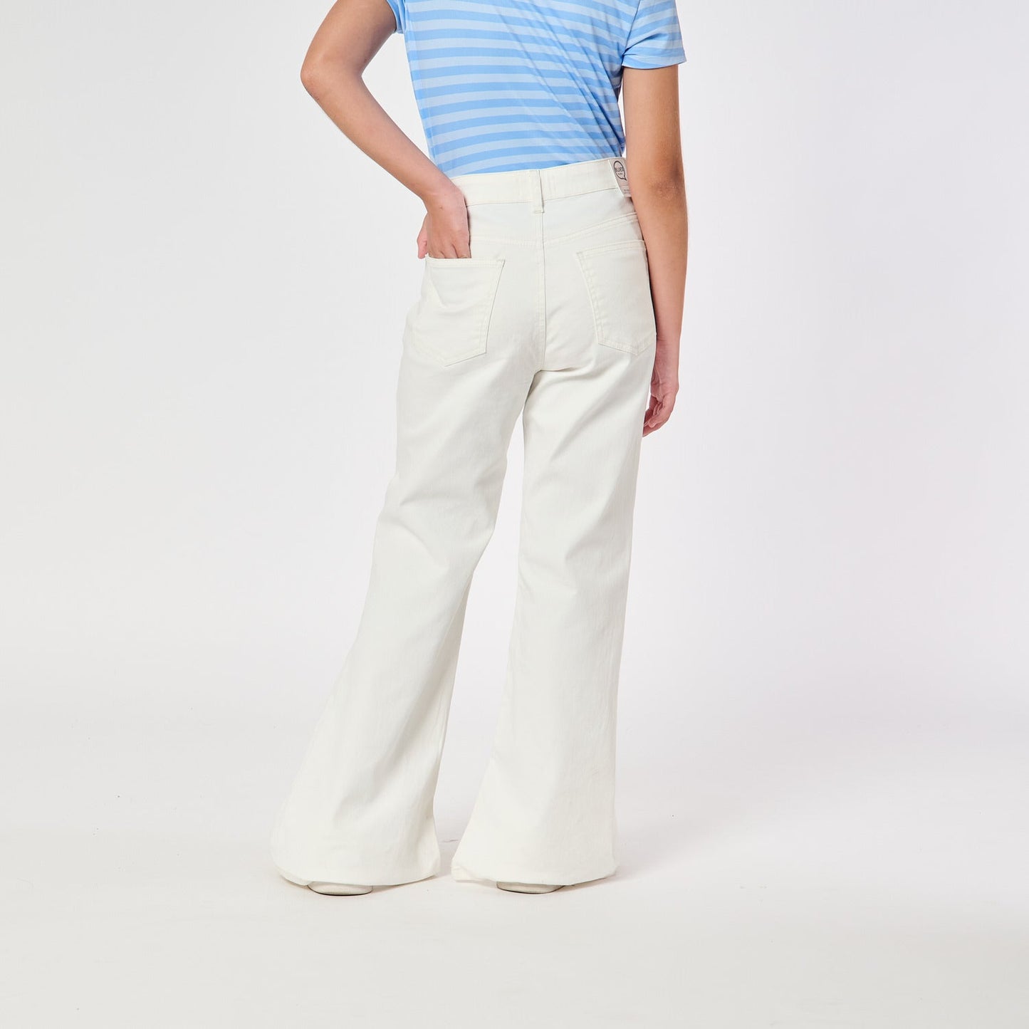Pantalon Flare Hueso