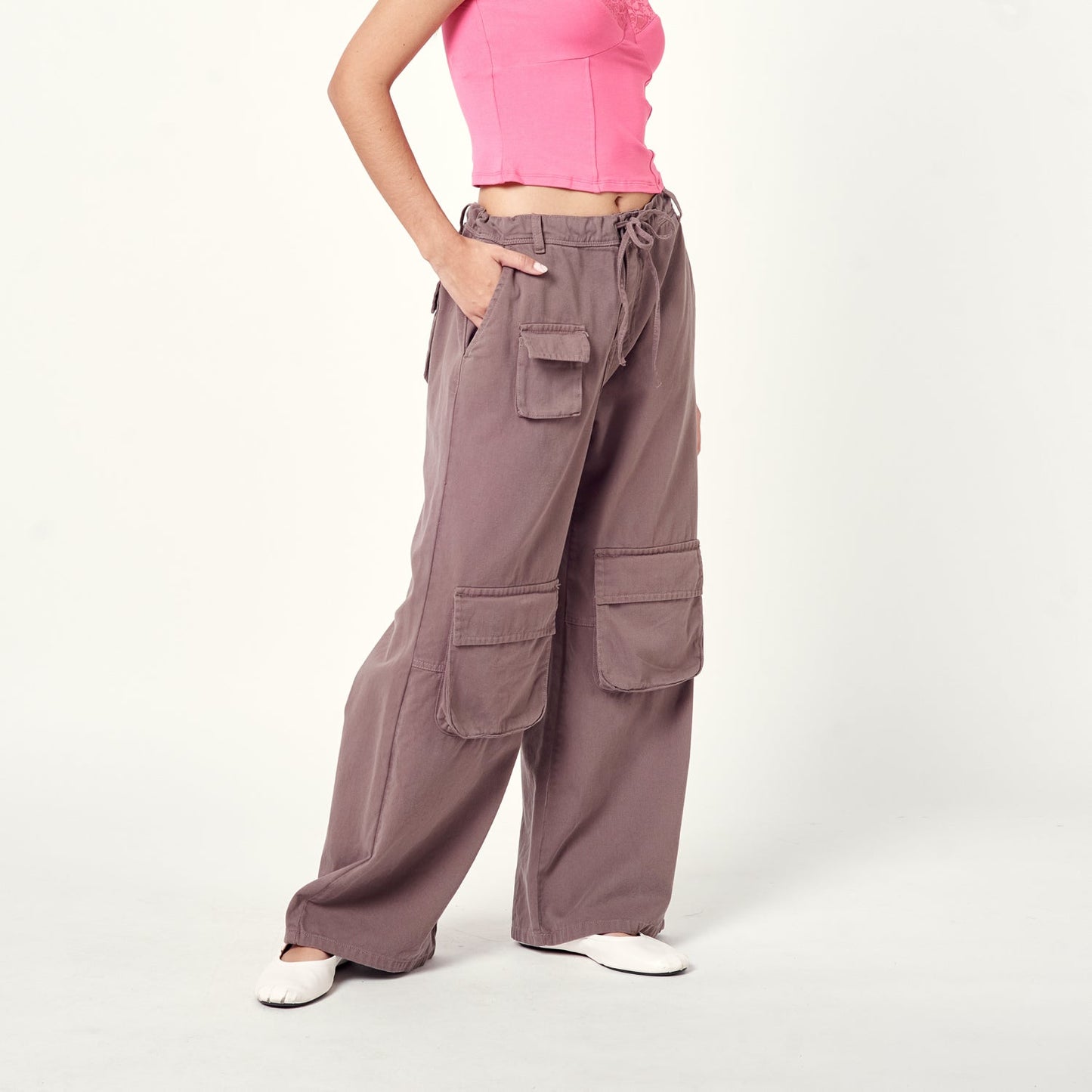 Pantalon Tafeta Marron