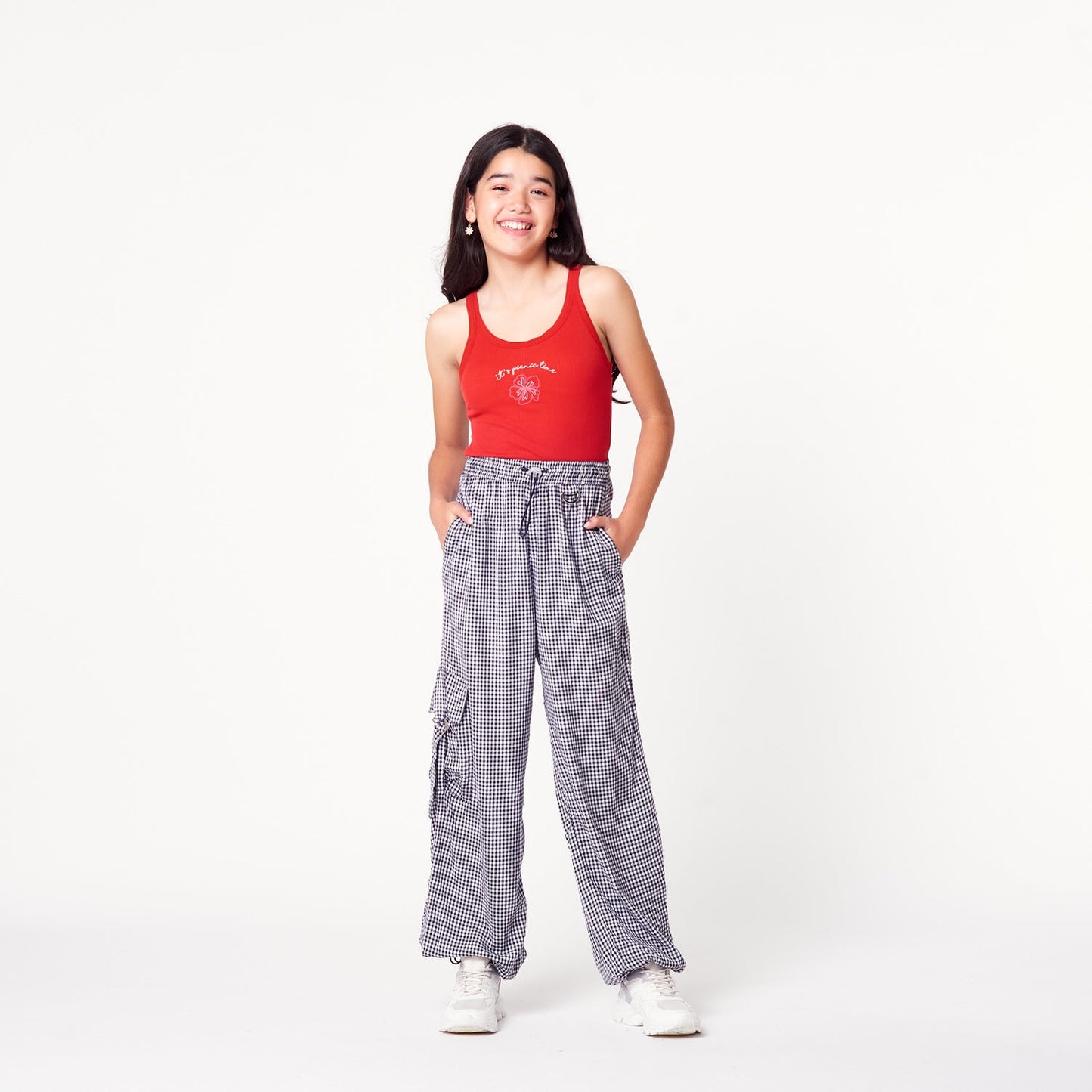 Pantalon Vichy Print