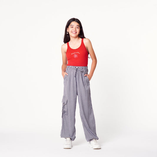 Pantalon Vichy Print