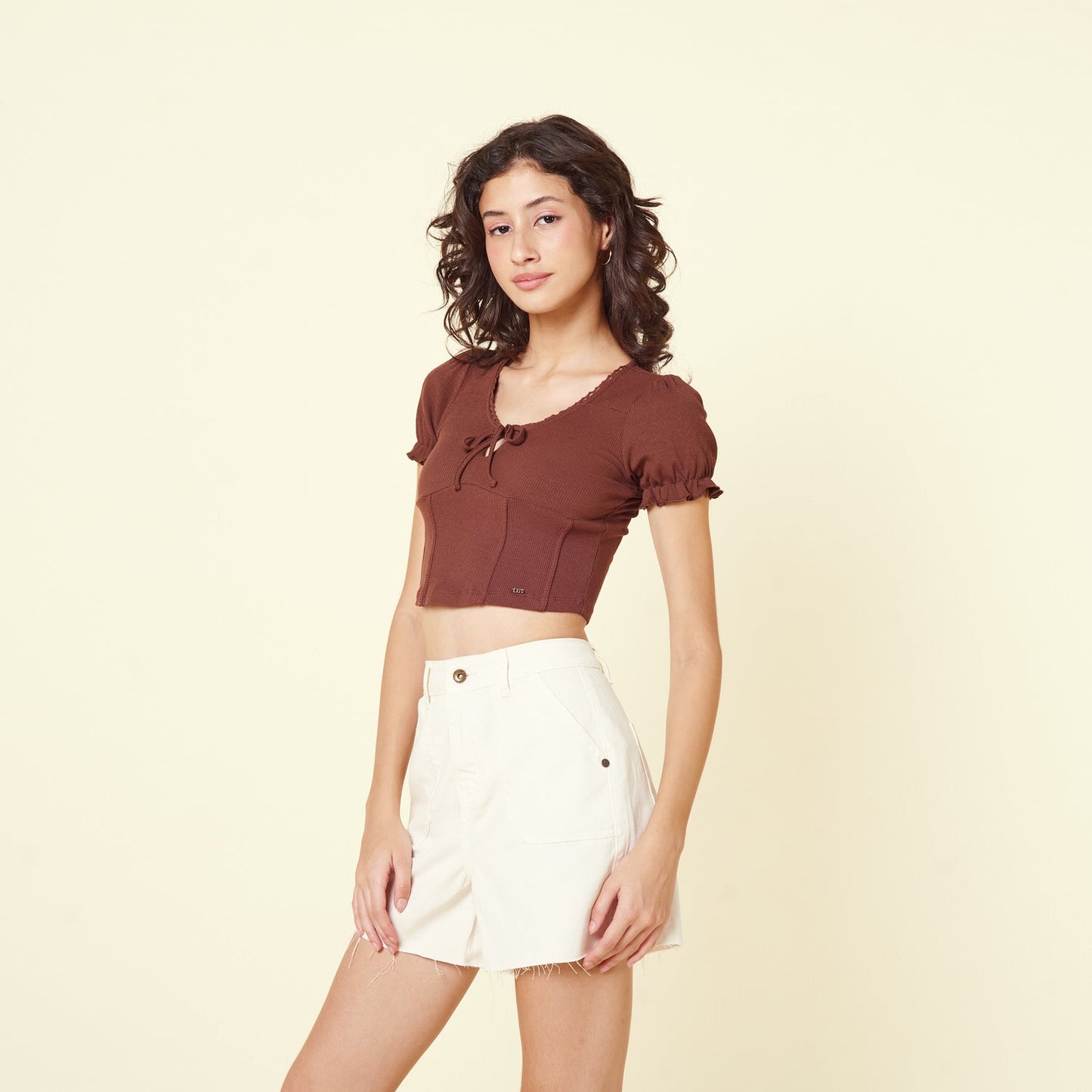 Polo Corset Marron