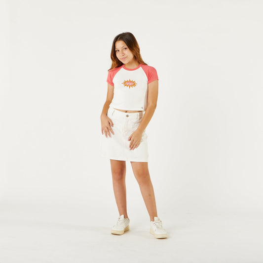 Polo Crop Coral