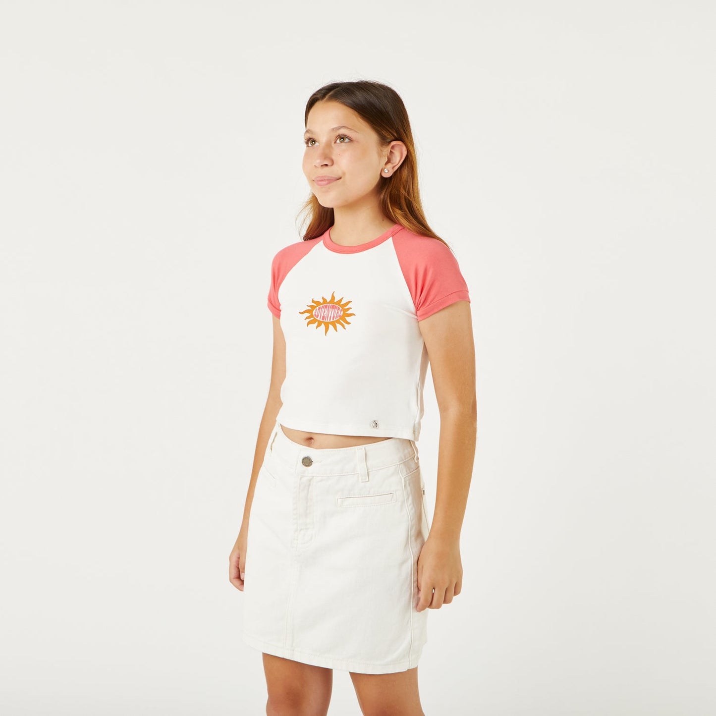 Polo Crop Coral