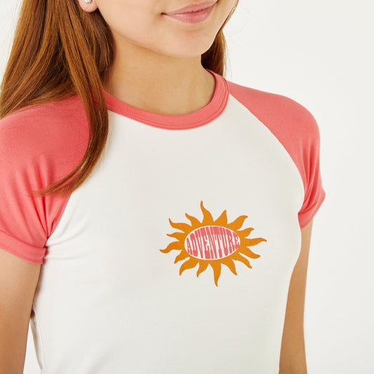 Polo Crop Coral