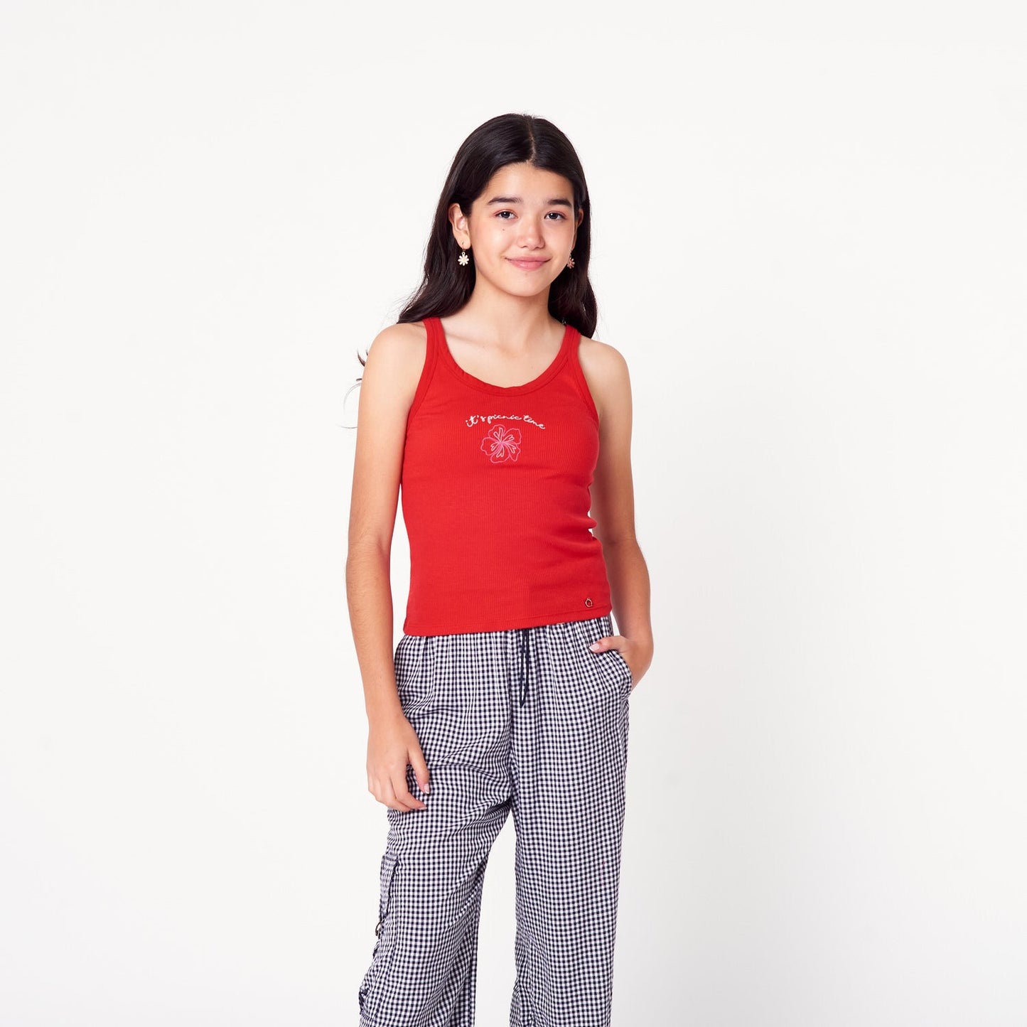 Polo Tank Rib Rojo