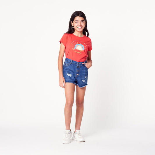Short Rotos Azul