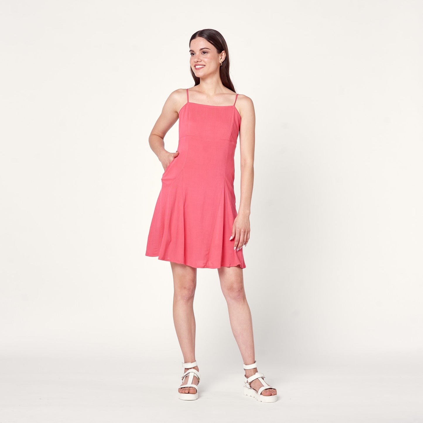 Vestido Cristal Coral